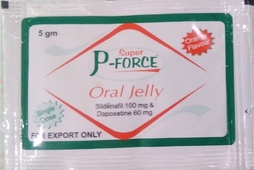 Super P-force Oral Jelly Sildenafil 100mg & Dapoxetine 60mg.